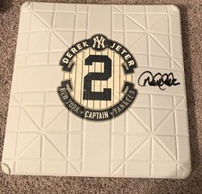 Derek Jeter Signed MLB Holo Steiner Certified  Base Commerative Derek Jeter Day