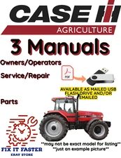 CASE IH 7140 TRACTOR MANUAL OPERATOR SERVICE PARTS SHOP REPAIR OWNERS PDF USB