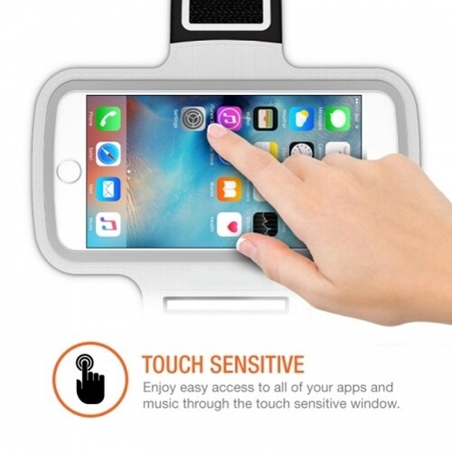 For Samsung Galaxy A15 5G - Sports Running Armband White Gym Workout Case Cover - 第 5/8 張圖片