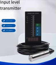1X Transmisor de nivel Sensor de nivel de líquido de agua Columna de luz Pantalla 220V 4-20MA