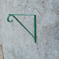 2x Staffe di supporto per mensole in metallo colore VERDE. Larghezza 9" (23 cm) x 13 mm nuovo/fatto a mano.