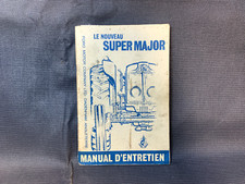 Ancien manuel d'entretien tracteur FORD Super Major