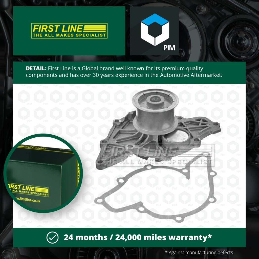 Water Pump fits AUDI A4 B5, B6, B7 2.5D 97 to 06 AKE Coolant Firstline Quality