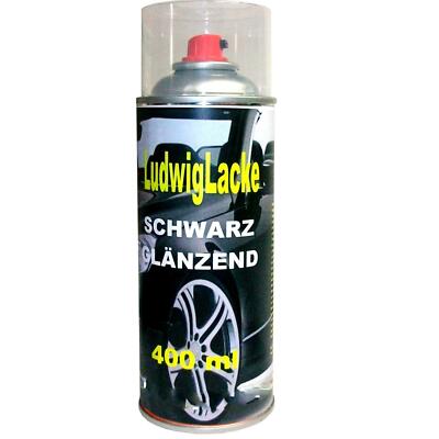 Schwarz glänzend 1 Spraydose Autolack Lackspray 400ml