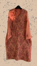 Floral peach/pink Pakistani/Indian SUIT perfect for EID