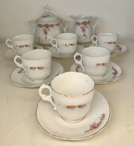 Rare Service À Thé Ou Café Altwasser Silesia C.T. décoration Vintage collection - Bild 1 von 9