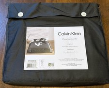Calvin Klein King Orchid 300 TC Cotton Sateen 3PC Duvet Cover Set - New
