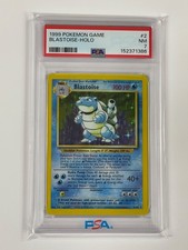 Pokemon Blastoise 2/102 Base Set Holo PSA 7 NM 1999 Freshly Graded on eBay