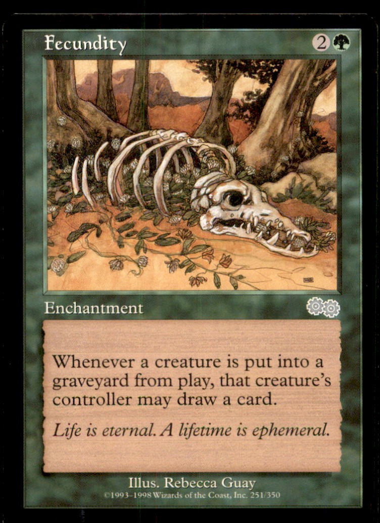 Fecundity LP Light Play Urza's Saga MTG [10829]