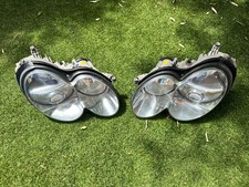 Mercedes SL  R230 SL350 SL500 SL55 Left Right Pair Xenon Headlights Excellent 