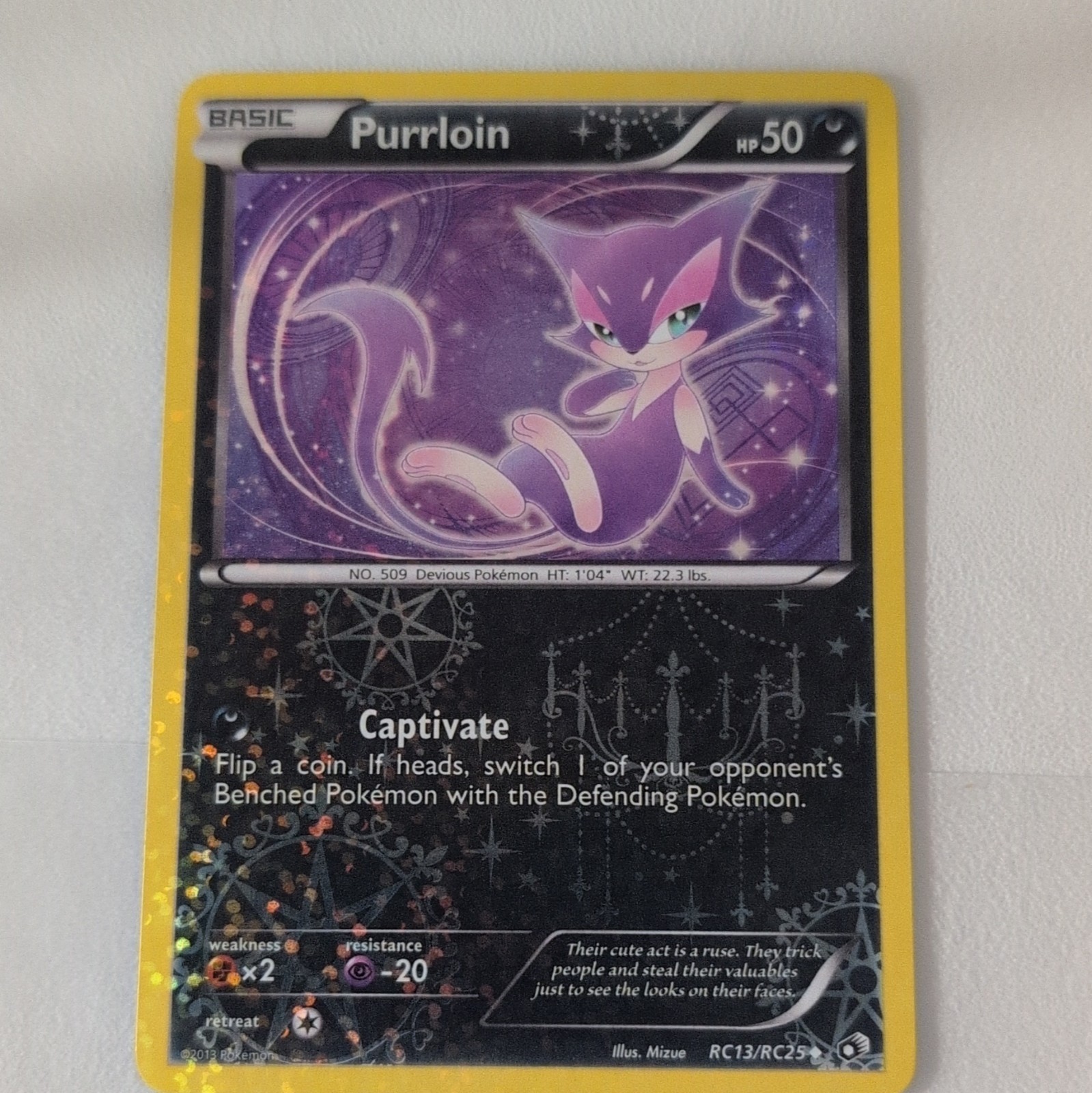 The Pokémon Company Purrloin Legendary Treasures RC13/RC25 Reverse Holo Uncommon