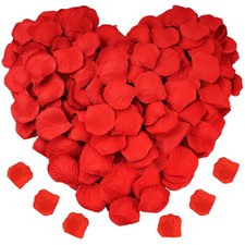 1200 Pc Red Artificial Silk Rose Petals Wedding Party Romantic Decor