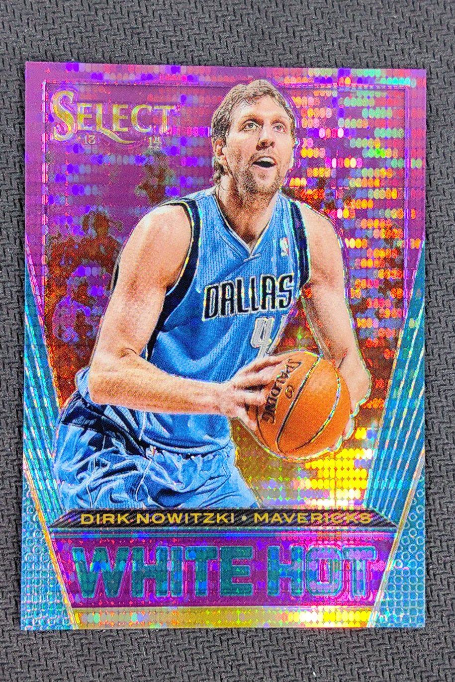 2013-14 Panini Select Dirk Nowitzki White Hot Prizms Purple /99