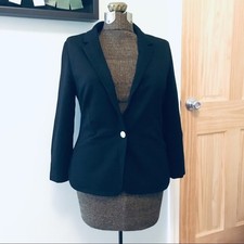 NWT Chico  s basic black single button blazer