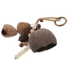 African Nutshell Shaker: Nut Handbell Rhythm Egg Shaker Drum Bell Percussion