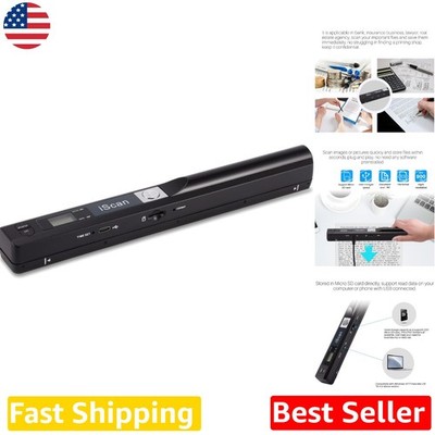 High-Res Handheld Scanner 900DPI A4 Colour Mobile Wand USB 16GB SD Card Included