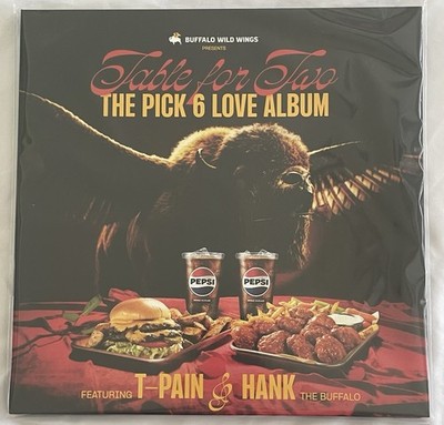 Buffalo Wild Wings x T-Pain Table for Two Pick 6 Liquid Filled Vinyl | IN HAND