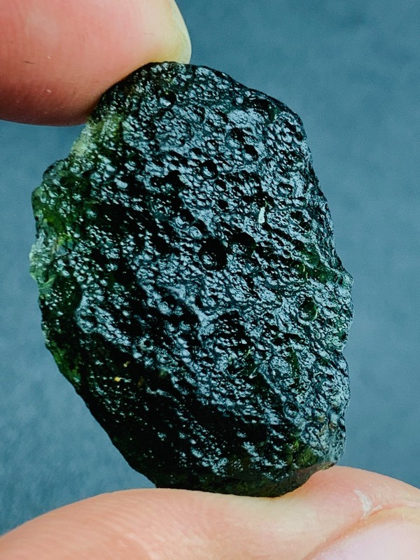 32Ct Moldavite Genuine Raw Moldavite Crystal from Czech Republic PIC certificate