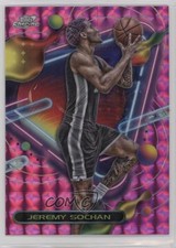 2023-24 Topps Cosmic Chrome Pink Galaxy Refractor Jeremy Sochan #111 05ja