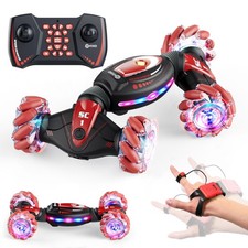 Kids Large Remote Control Car with Gesture Sensor, 4WD 360 Spins, Music, Lig...