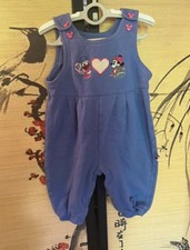 12 mo Vintage Mickey and co overalls with Minnie and daisy