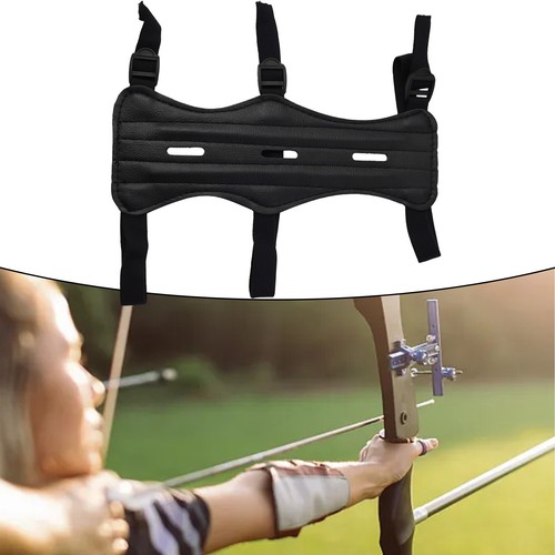 Esteso Braccio Protezione Con Holes Lungo Pelle Parabraccio Bow Arrow Equipment - Bild 9 von 12