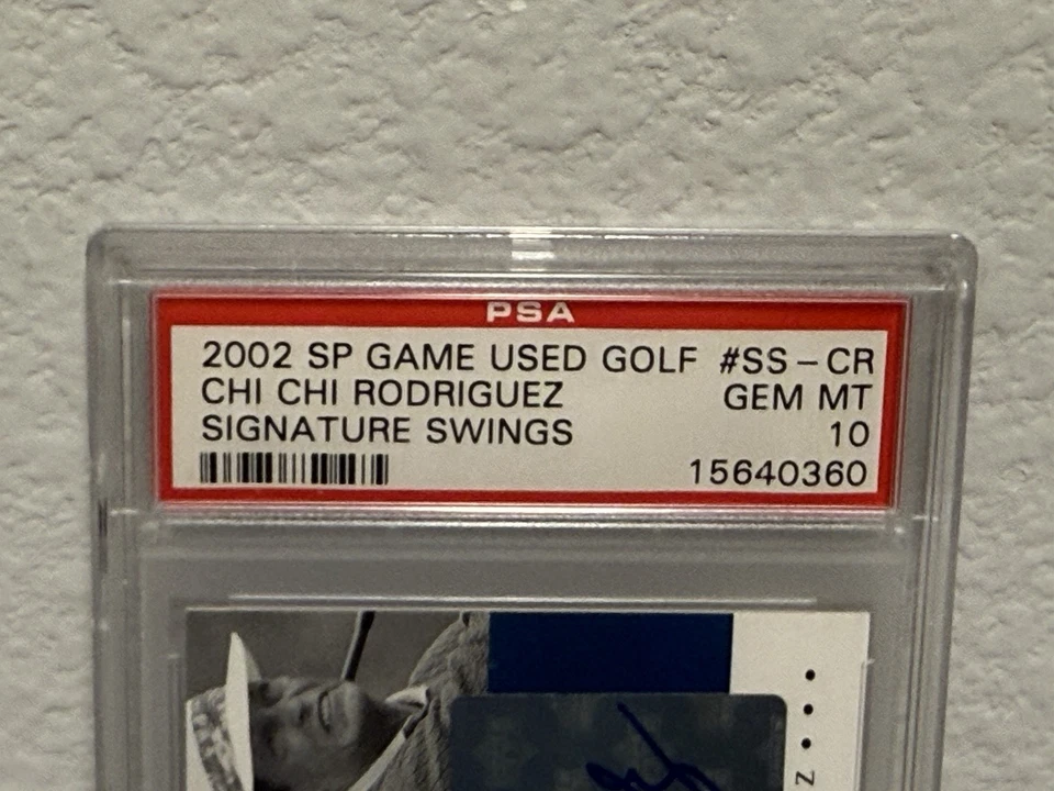 2002 SP Game Used Golf - CHI CHI RODRIGUEZ Signature Swings Autograph - PSA 10 - Image 2 of 3