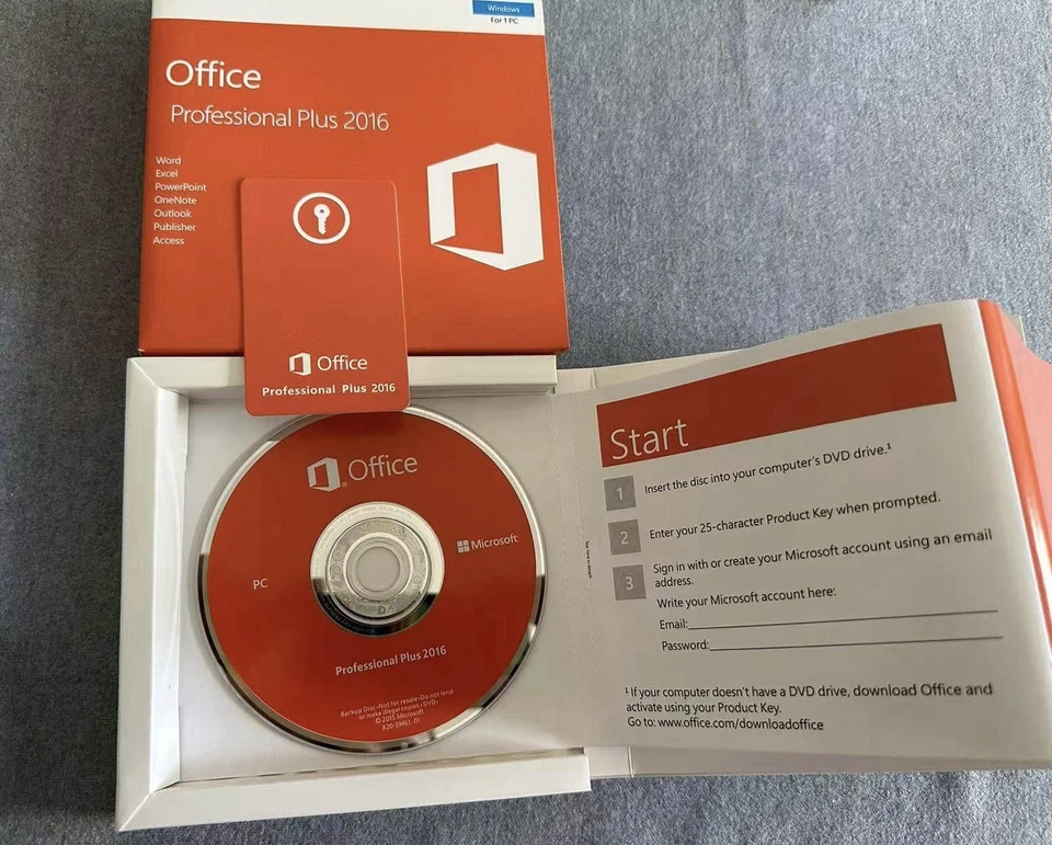 Microsoft Office 2016 Professional Plus DVD+Product Key Sealed | Verified 6 PCs - Image 4 of 4
