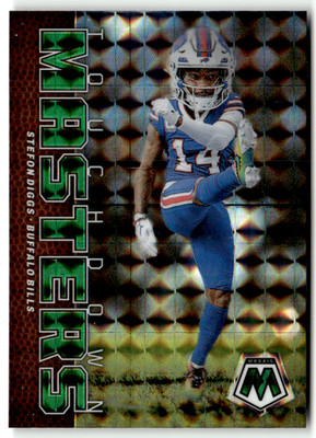 2023 Panini Mosaic NFL No. TM-SD Stefon Diggs Touchdown Masters Green Mosaic