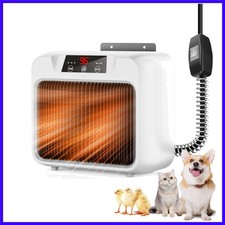 600W Dog House Heater,Anti-Bite Cord Heated Dog House,Wall-Mounted Dog Heater...