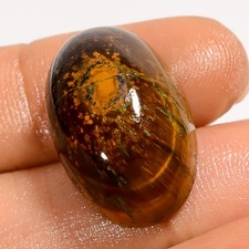 Trendy Natural Tiger Eye Oval Shape Cabochon Loose Gemstone 25 Ct 22X14X9 mm