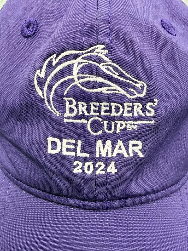 Gorra Breeders’ Cup 2024 Del Mar púrpura bordada carreras de caballos - por el juego Foto 4 de 4