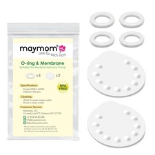 Replacement Parts for Medela Harmony Manual Pump; 4 O-Rings, One Size, White