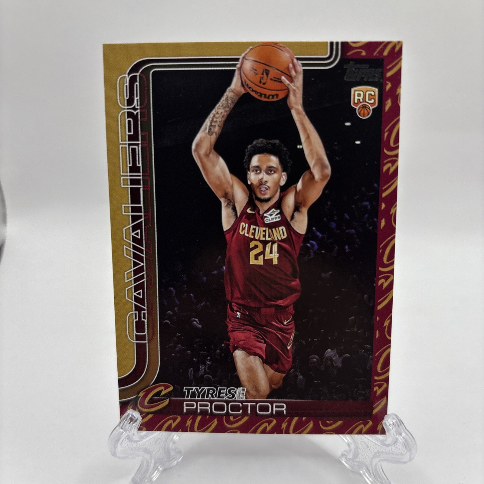 2025-26 Topps Tyrese Proctor Team Color Border Variation RC Rookie #250 Cavs