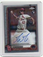 2025 Topps Chrome Baseball Rookie Autograph Base Gordon Graceffo RA-GG