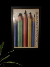 Sheryl Chapman-Vintage Crayons de France-Poster/Re-Print-Size w/Frame: 40 x 28!!