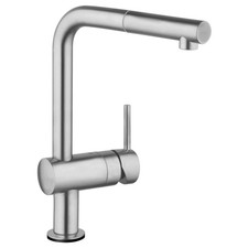 Grohe 30 218 Steel Minta Pull-Out Spray Kitchen Faucet With Touch Activation