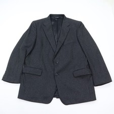 Jos A Banks Suit Jacket Mens 44R 100 Cashmere Dark Gray Single Vent Notch