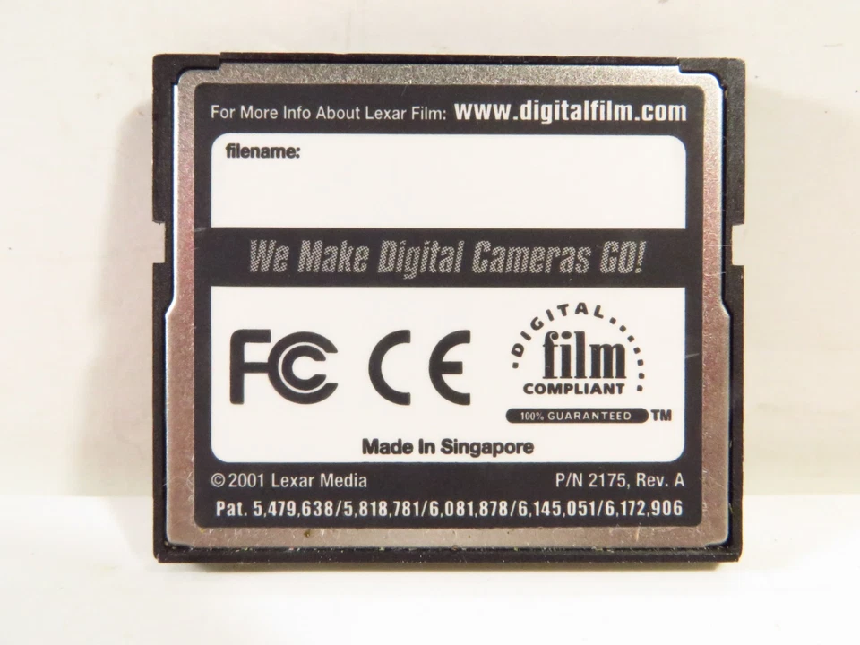 Lexar Media 128MB CF Compact Flash Memory Card 12x, FREE 2-3 Day Ship!!! - Image 2 of 3