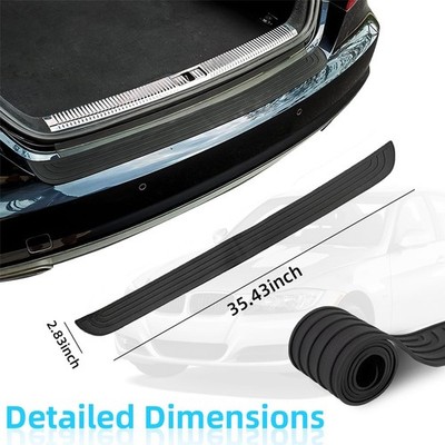 Universal Anti-Scratch Car Trunk Door Entry Protector Non-Slip Bumper Strip