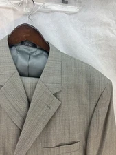 Paulo Solari Super 100s Athletic Fit Men’s 2 Pc Suit 46R Jacket 39x30 Pants 