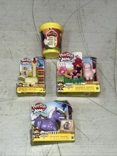 Zuru mini brands PLAY-DOH Lot Of 4 Animal Crew Pig Chicken Horse
