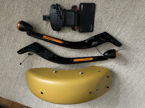 Harley Davidson Softail Slim (FLSL) Heckfender, Rugged Gold Denim, Neu sonstige - 第 1/6 張圖片