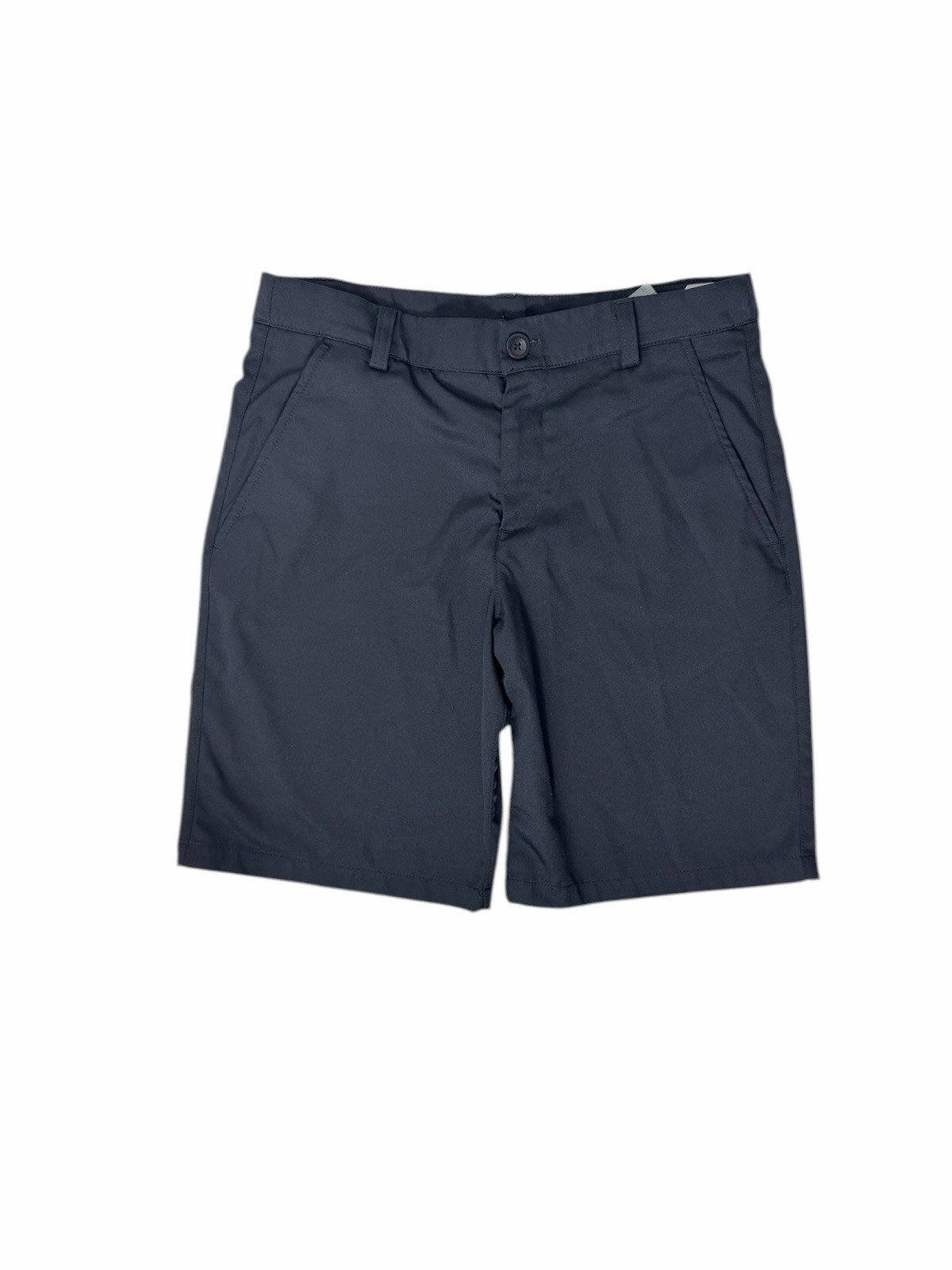 Under Armour Youth Boys Size Large Solid Black Zipper Chino Short