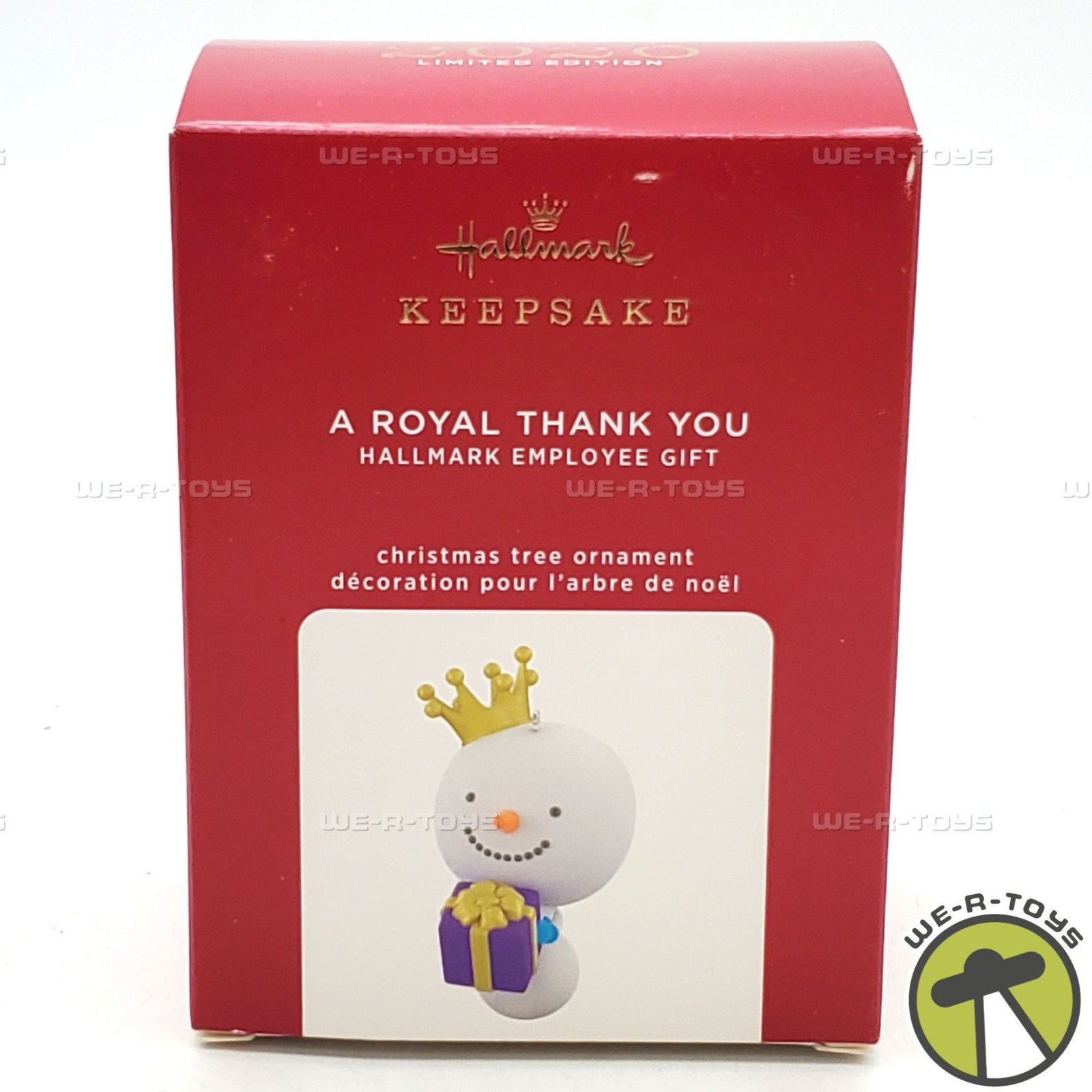 Hallmark Keepsakes 2020 A Royal Thank You Employee Christmas Ornament NEW