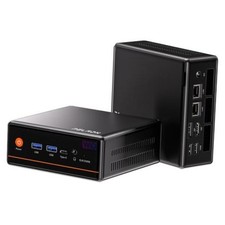 WO4 Mini Gaming PC - AMD Ryzen 5 5600H Beats 5700U/7430U Mini Dark Black