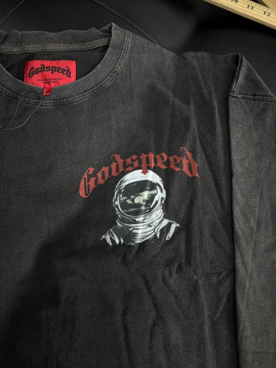Godspeed Moon Astronaut L/S Tee Shirt Size XL (NEW) | eBay