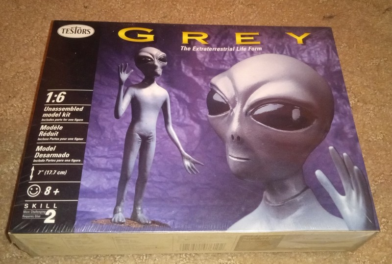  GREY THE EXTRATERRESTRIAL LIFE FORM 1995 TESTORS MODEL 1:6 SCALE ITEM #AJ002