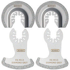 4 Pcs Oscillating Multi Tool Diamond Blades for Grit Grout Removal XG4002DU