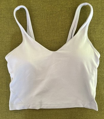 Lululemon Women's Align Tank Top Exercise Shirt US 6 Light Blue Removable Pads 